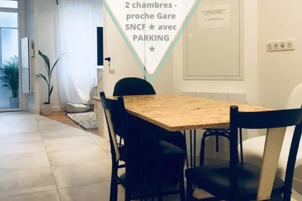 2 Chambres - Proche Gare Sncf Avec Parking Toulouse Exterior foto